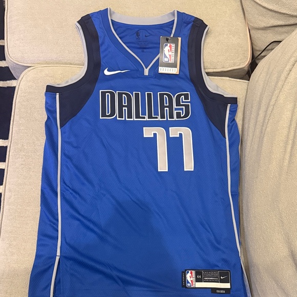 Nike Other - Nike Royal Blue Dallas Basketball Jersey with Gray Accents NWT Icon edition